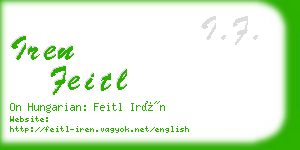 iren feitl business card